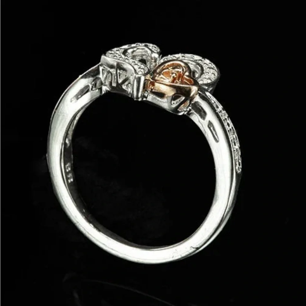 Brian Kosner Silver‎ and Bronze Heart Ring